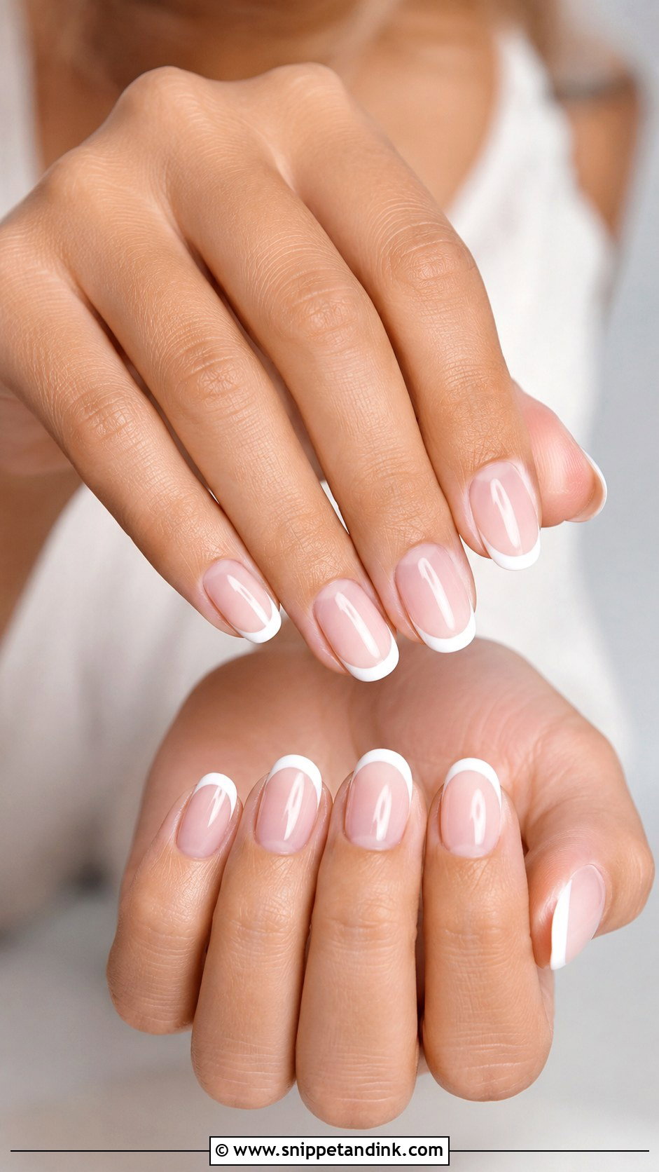 White French Wedding Nails - Snippet and Ink - 20 Subtle Wedding Nails