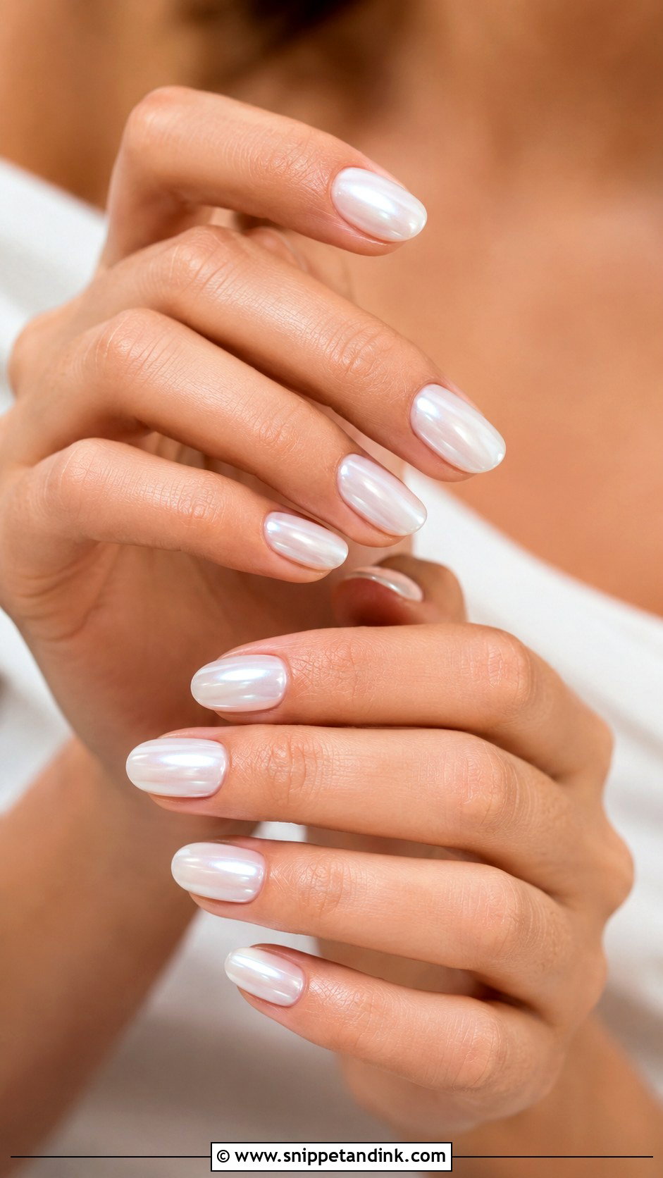 White Glazed Bride Nails - Snippet and Ink - 20 White Bride Nails Wedding