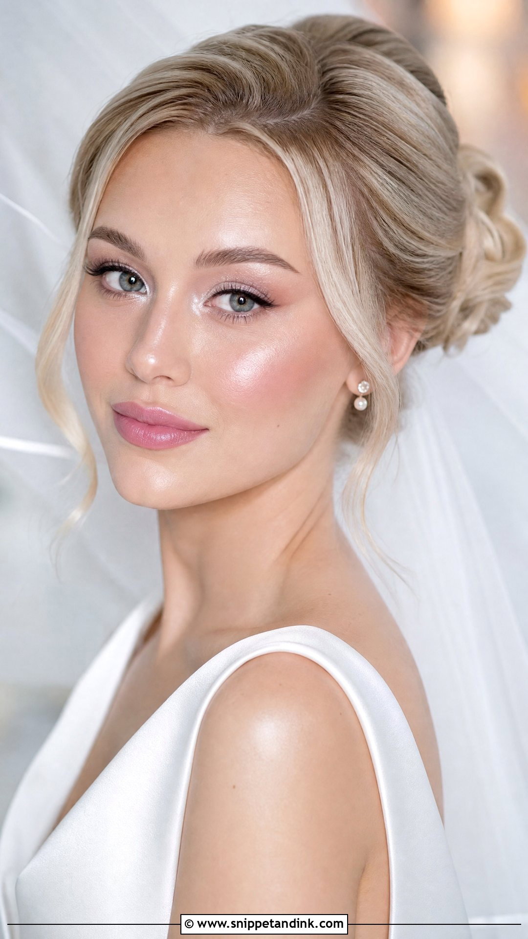 White Glitter Bridal Makeup - Snippet and Ink - 20 Glitter Bridal Makeup Ideas