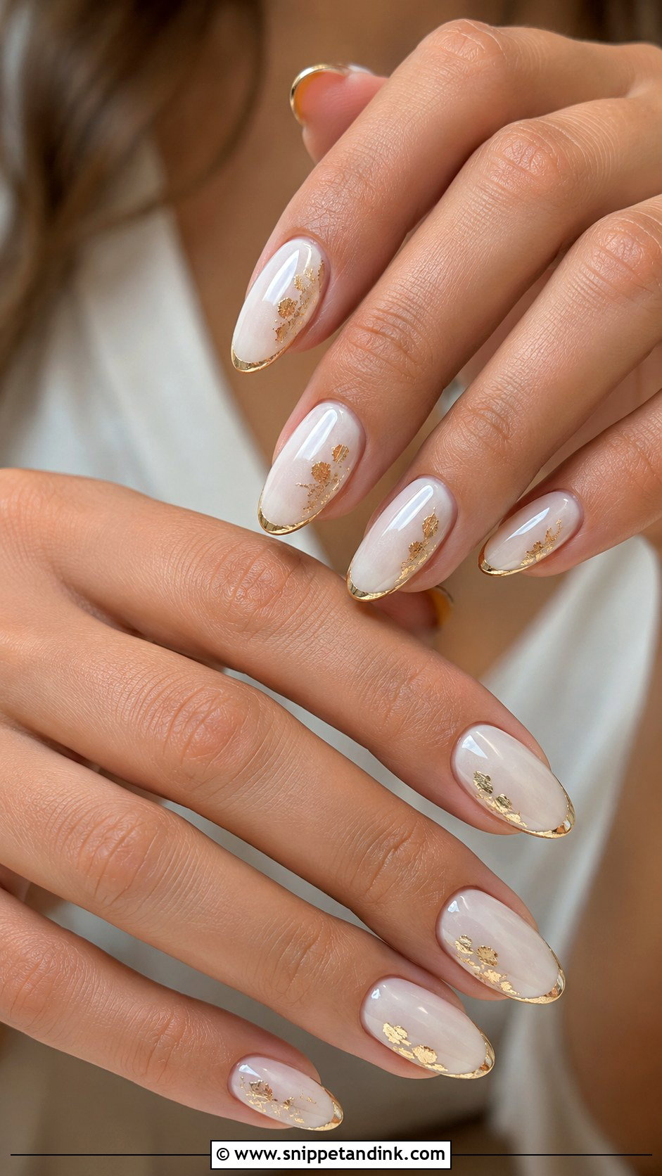 White Gold Bridal Nails - Snippet and Ink - 20 White Nails for the Bride Wedding