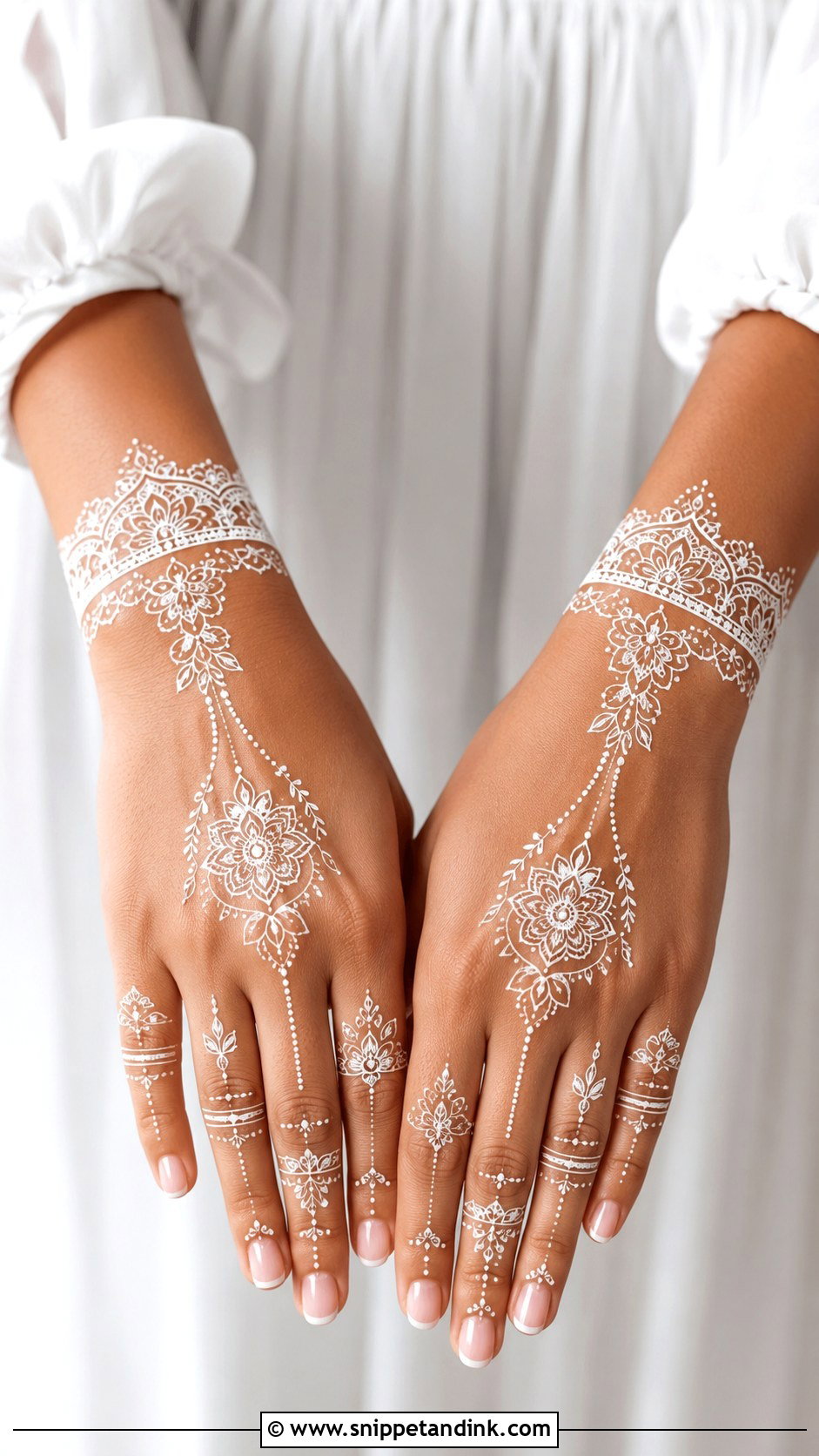 White Henna Mehndi - Snippet and Ink - 30 New Unique Mehndi Designs