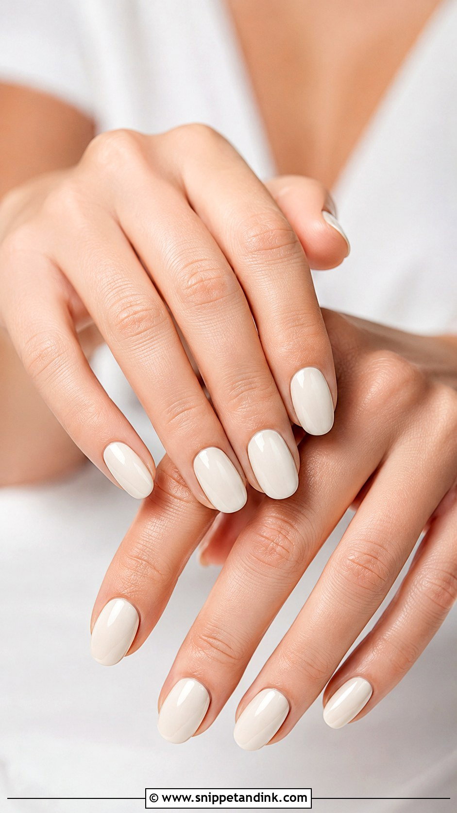 White Ivory Wedding Nails - Snippet and Ink - 30 White Wedding Nails
