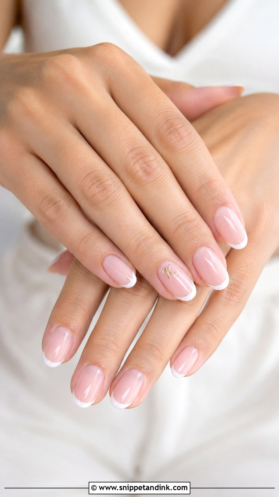 White Lace Wedding Nails With Initials - Snippet and Ink - 20 Wedding Nails Initials