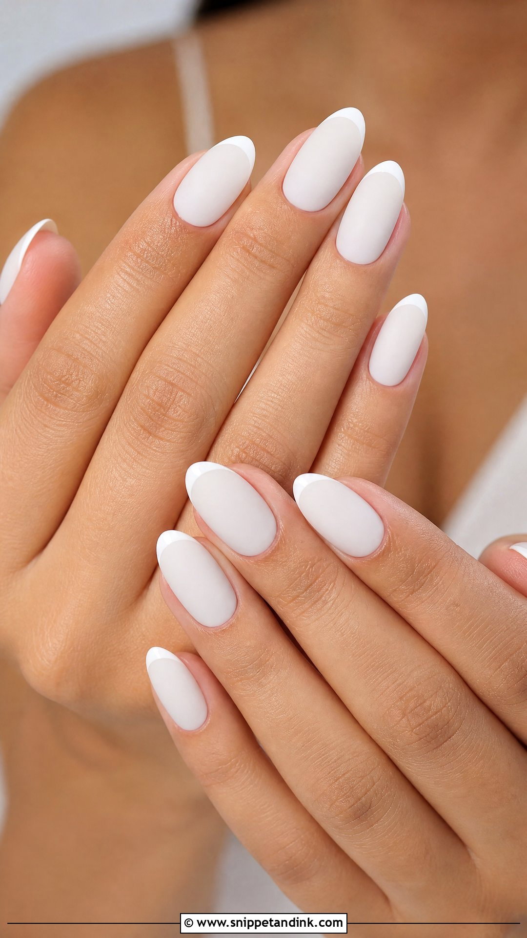 White Matte Bridal Nails - Snippet and Ink - 25 White Bridal Nails