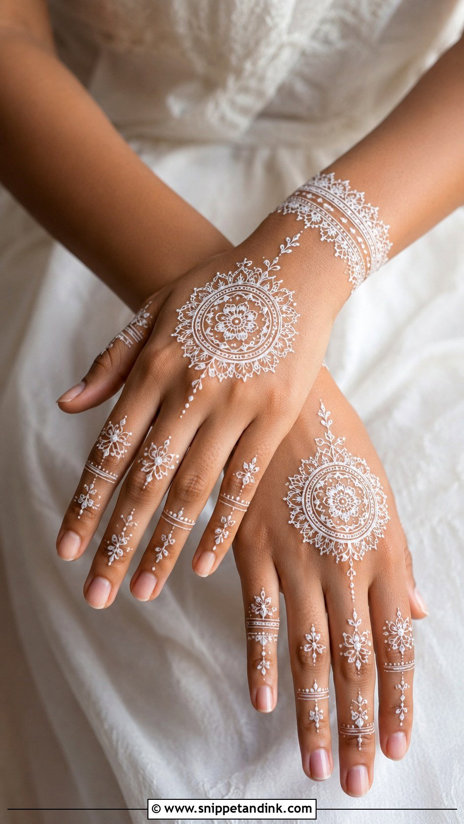 White Mehndi Design - Snippet and Ink - 35 Mehndi Design Pictures Ideas