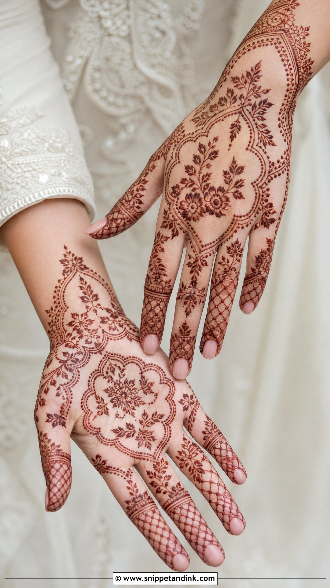 White Mehndi Gharara - Snippet and Ink - 20 Mehndi Gharara Ideas