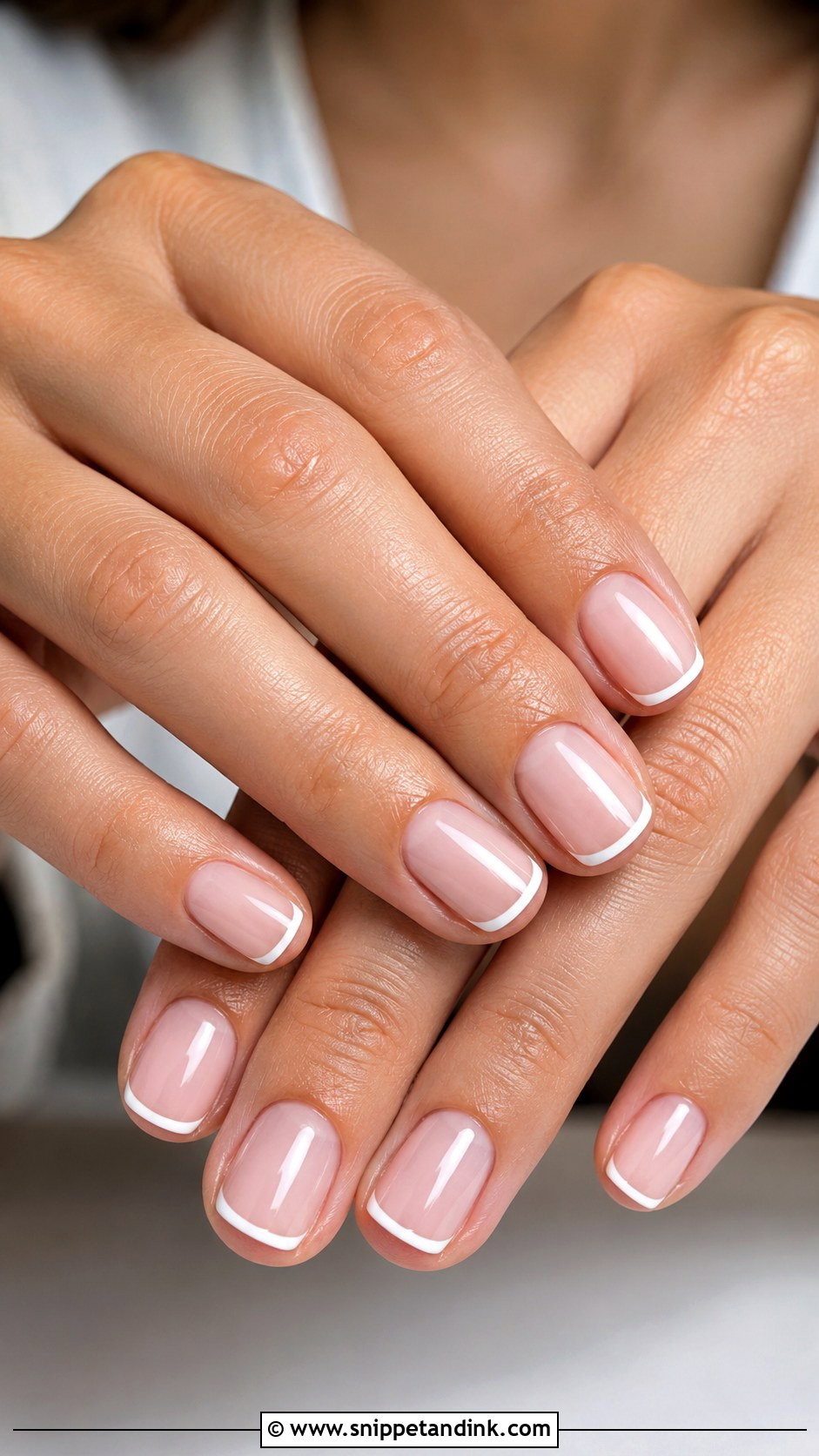 White Micro French Bridal Nails - Snippet and Ink - 20 White Bridal Wedding Nails
