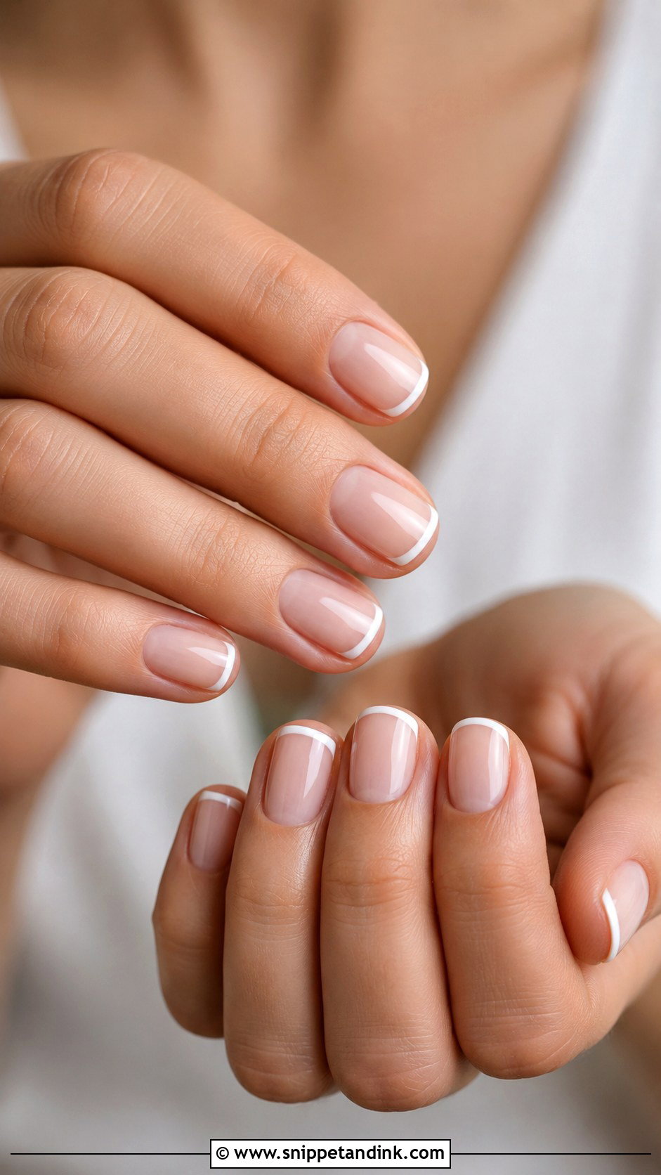 White Micro French Bride Nails - Snippet and Ink - 20 White Bride Nails Wedding