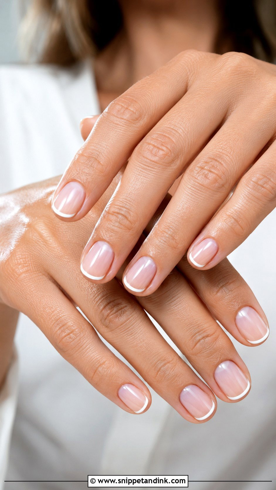 White Micro French Wedding Nails - Snippet and Ink - 20 Clean Wedding Nails