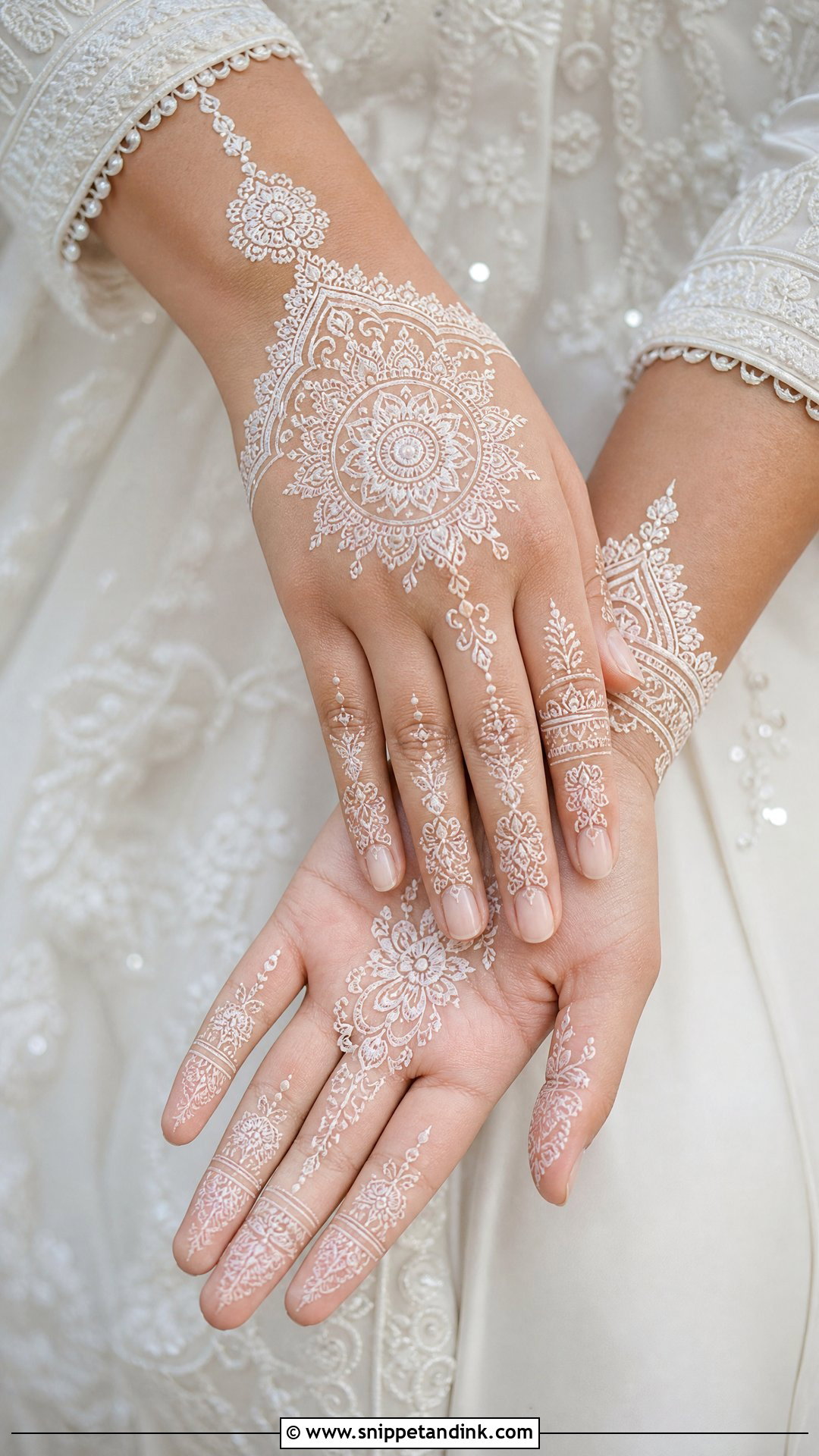 White Muslim Bridal Mehndi Design - Snippet and Ink - 20 Bridal Mehndi Designs Muslim Bride