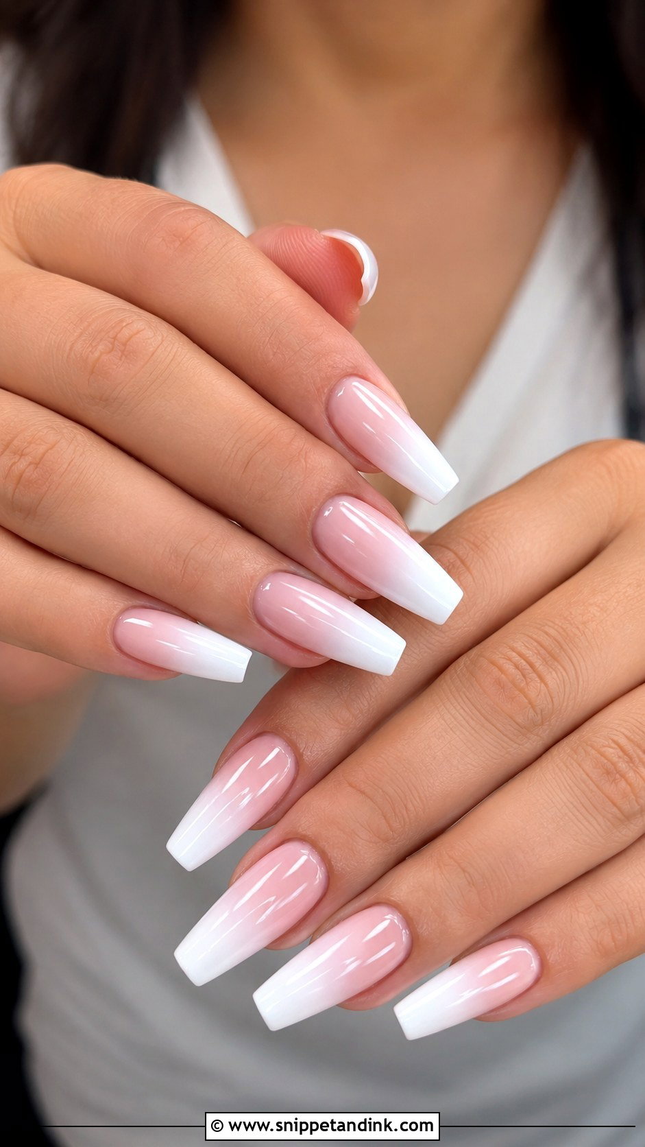 White Ombre Bridal Nails - Snippet and Ink - 20 Bridal Nail Inspiration Ideas