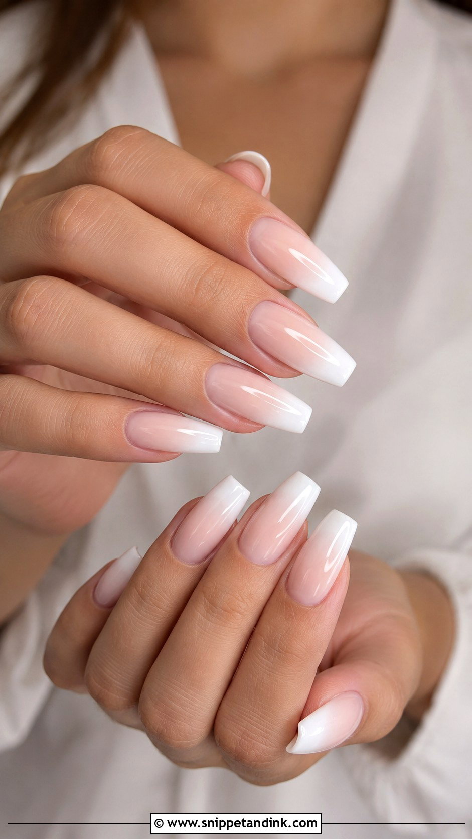 White Ombre Bridal Nails - Snippet and Ink - 20 Nail Art for Bridal Ideas