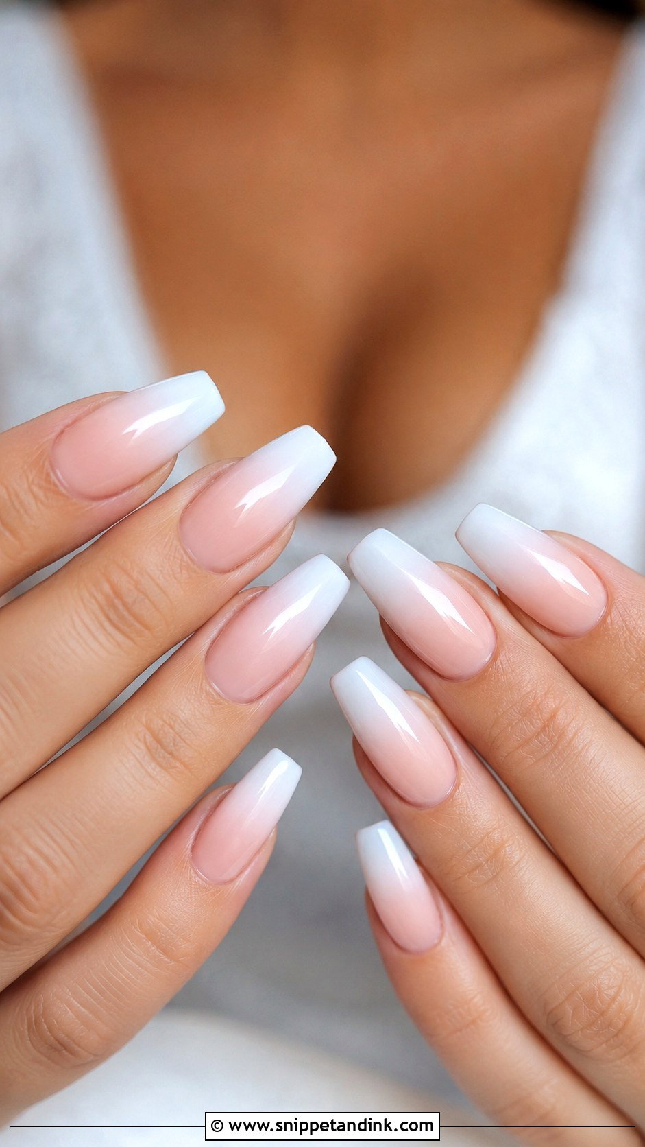 White Ombre Bride Nails - Snippet and Ink - 20 White Bride Nails Wedding