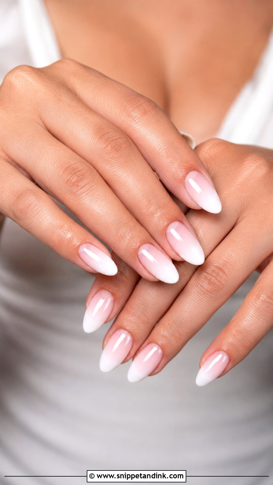 White Ombre Wedding Nails - Snippet and Ink - 20 Wedding Nails Art