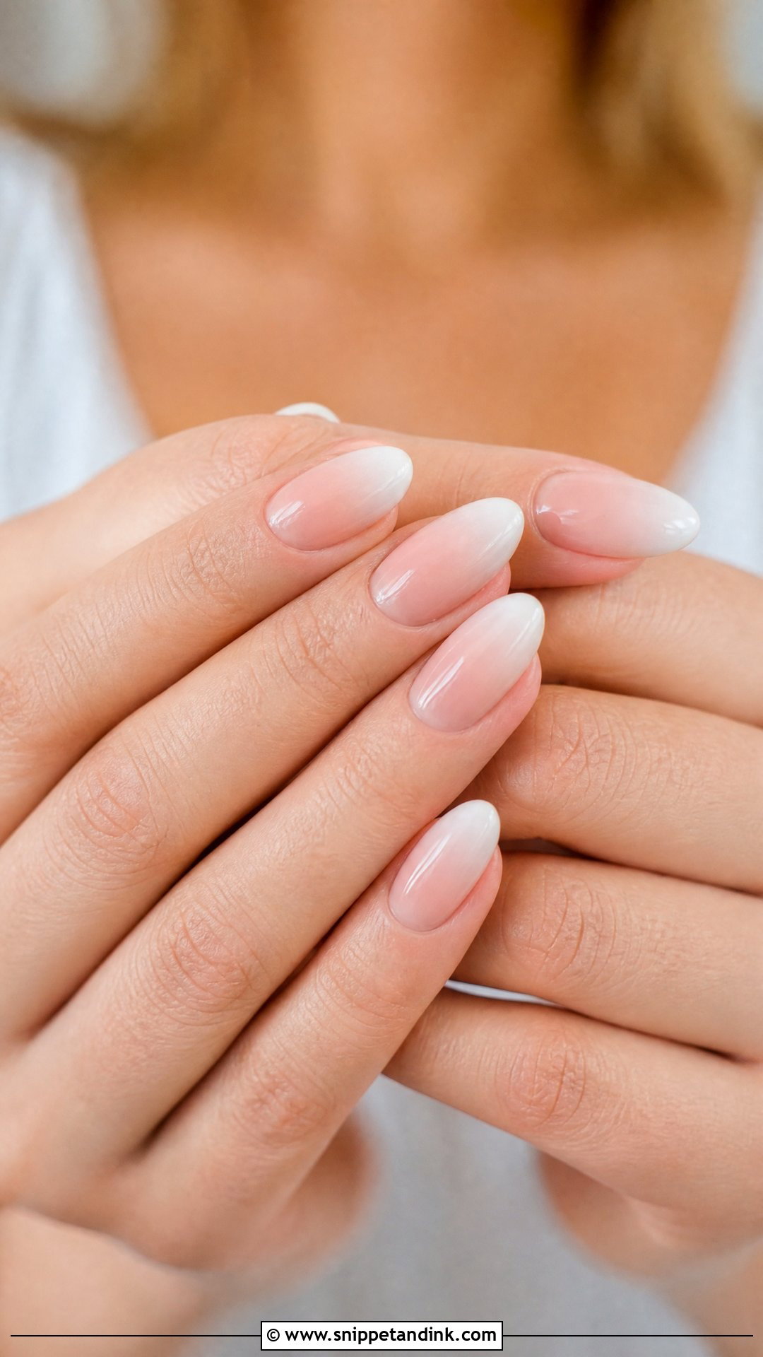 White Ombre Wedding Nails - Snippet and Ink - 25 Classy Wedding Nails