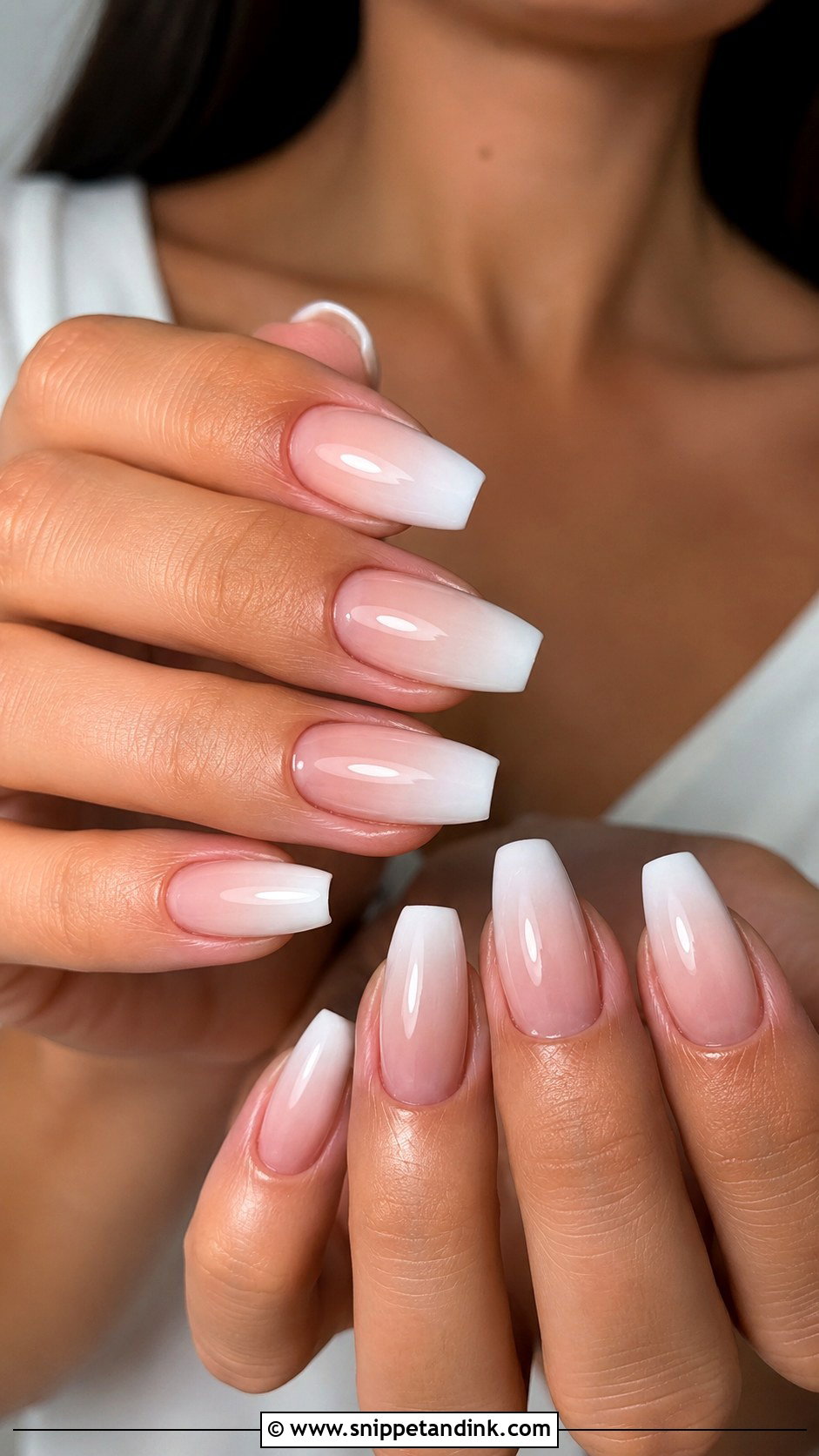 White Ombre Wedding Nails - Snippet and Ink - 30 Elegant Wedding Nails for Bride