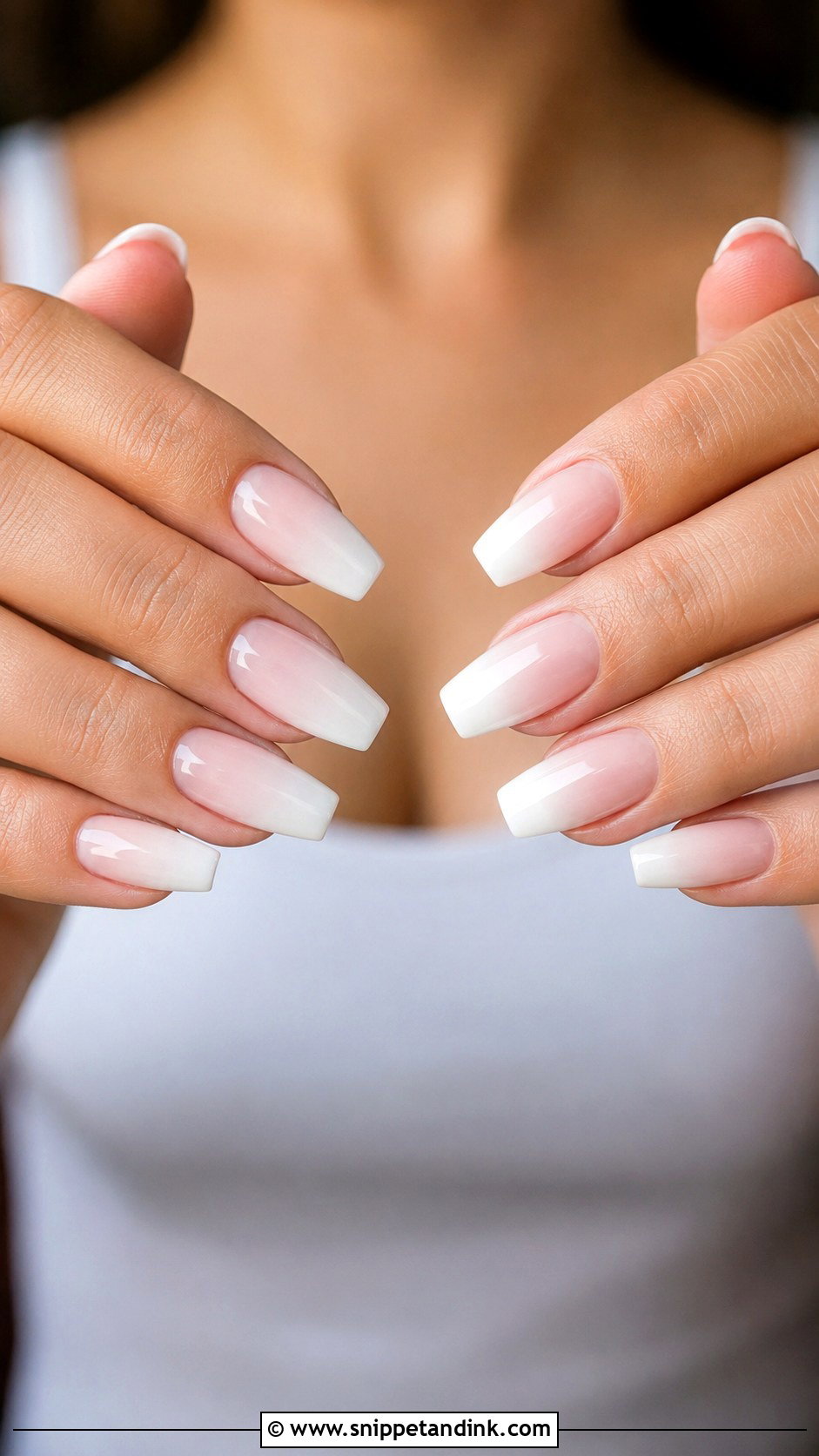 White Ombre Wedding Nails - Snippet and Ink - 30 White Wedding Nails
