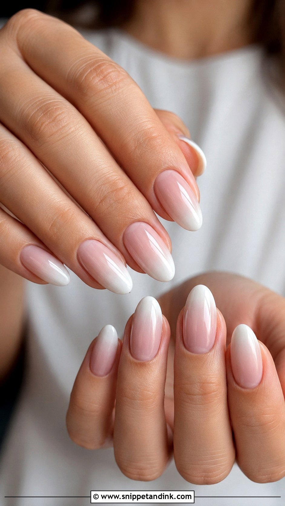 White Ombre Wedding Nails - Snippet and Ink - 20 Simple Nails for Wedding