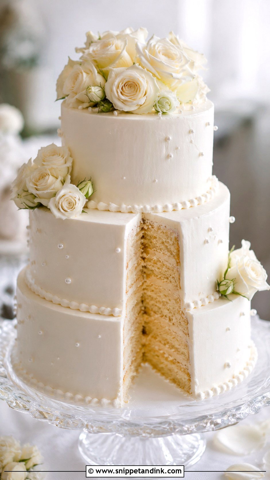 White Pearl Wedding Cake Recipe - Snippet and Ink - 20 Moist White Wedding Cake Recipe