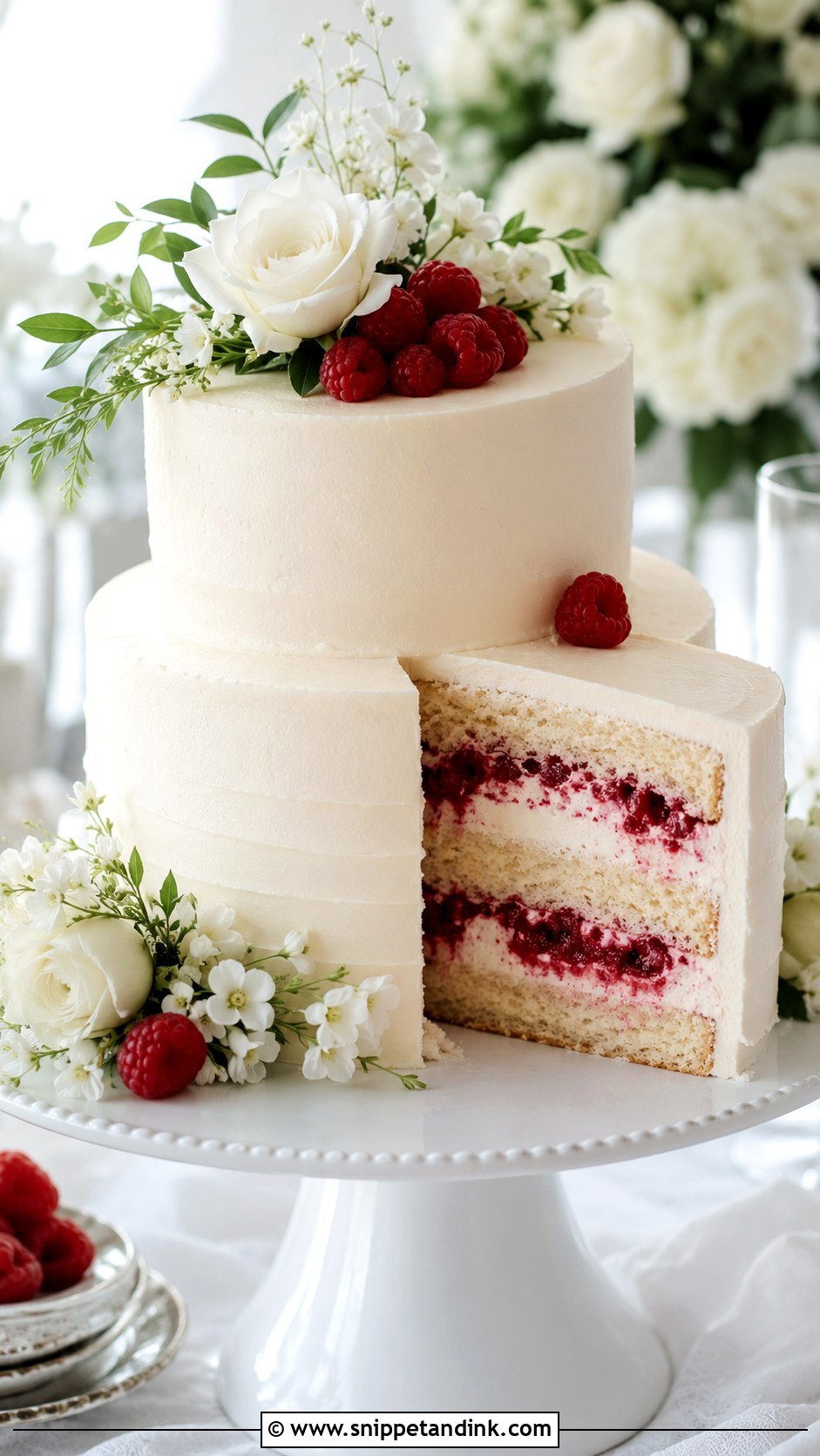 White Raspberry Wedding Cake Recipe - Snippet and Ink - 20 Moist White Wedding Cake Recipe