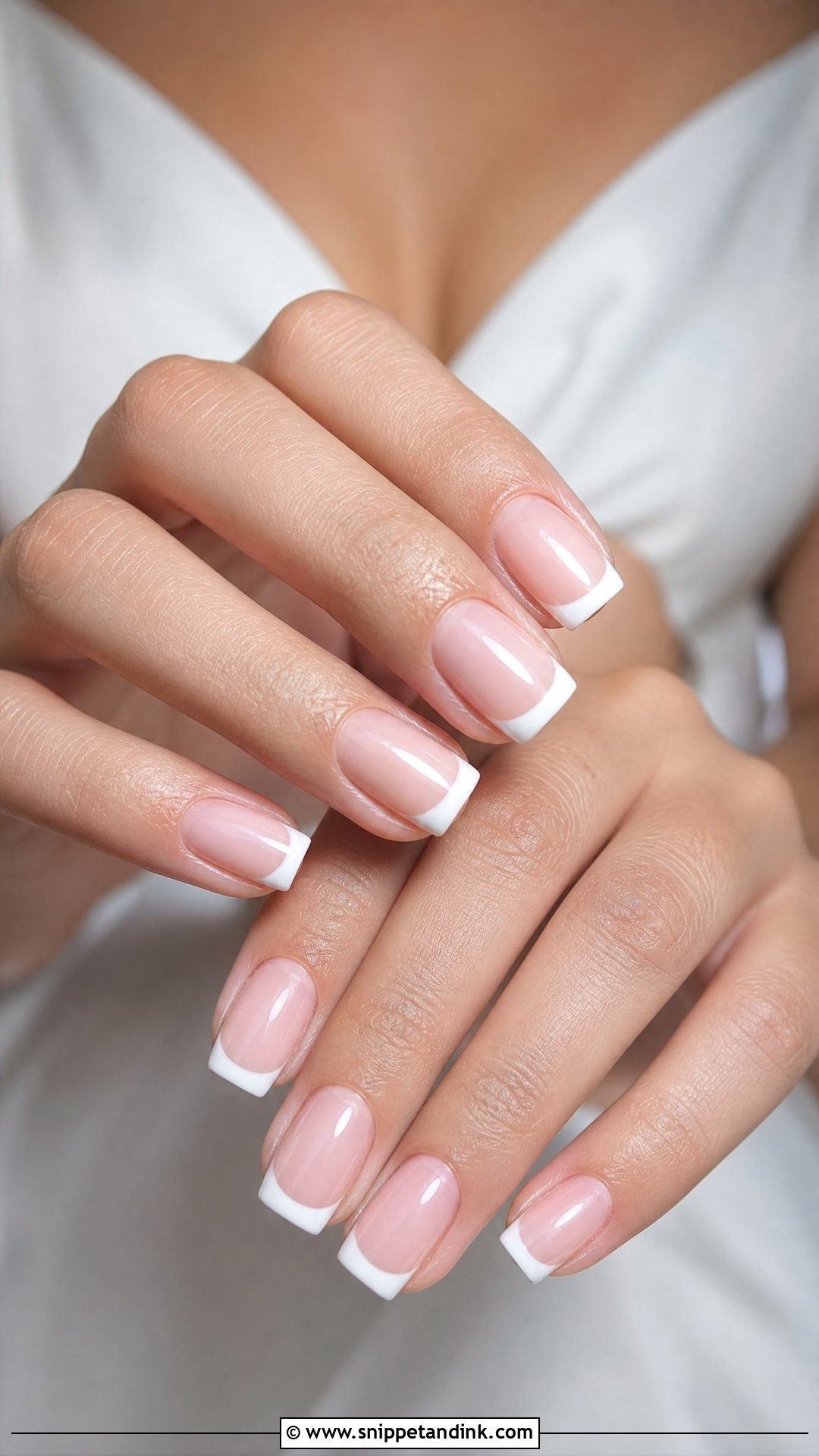 White Square Wedding Nails - Snippet and Ink - 25 White Wedding Nails for Bride