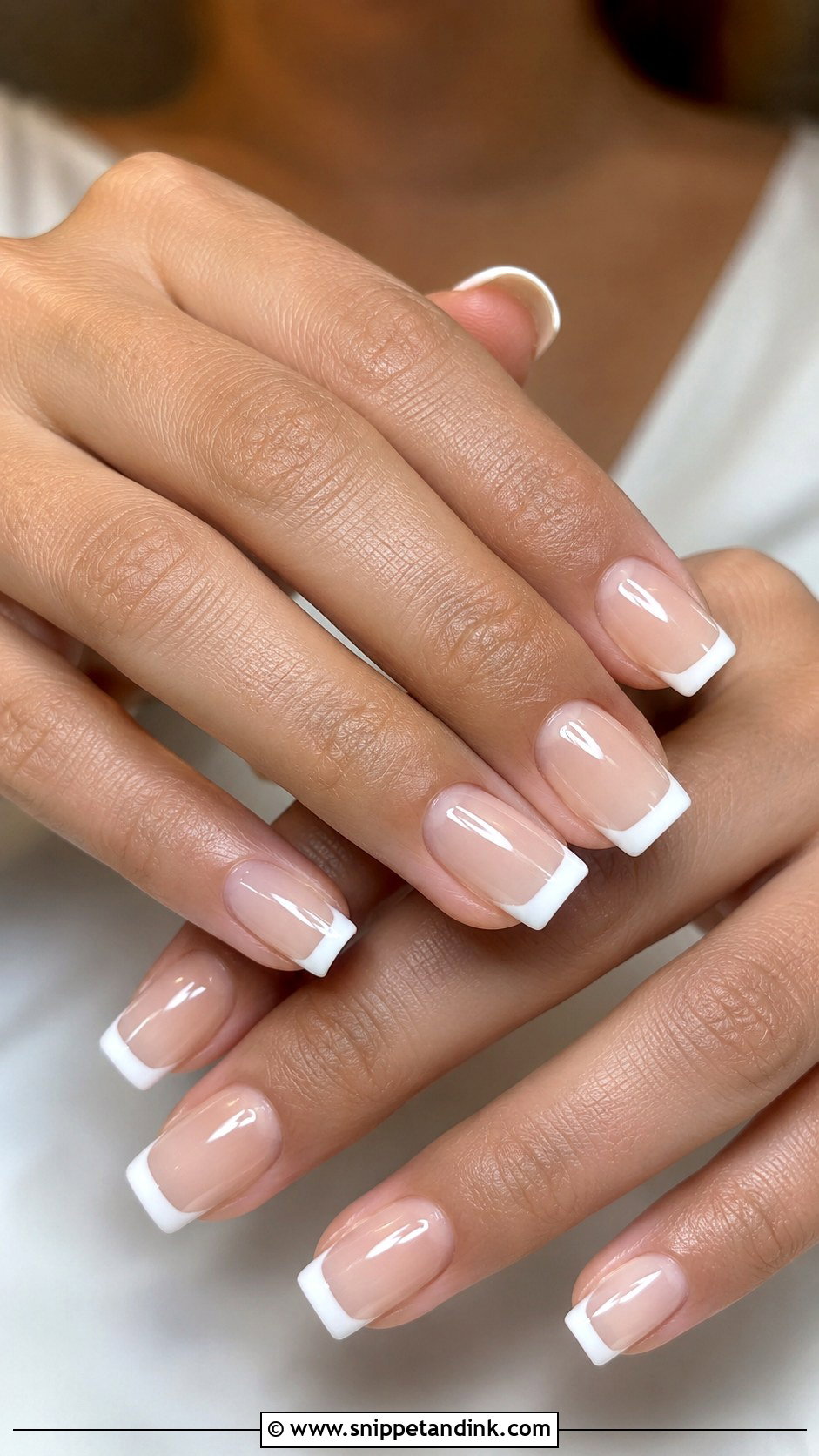 White Square Wedding Nails - Snippet and Ink - 30 White Wedding Nails