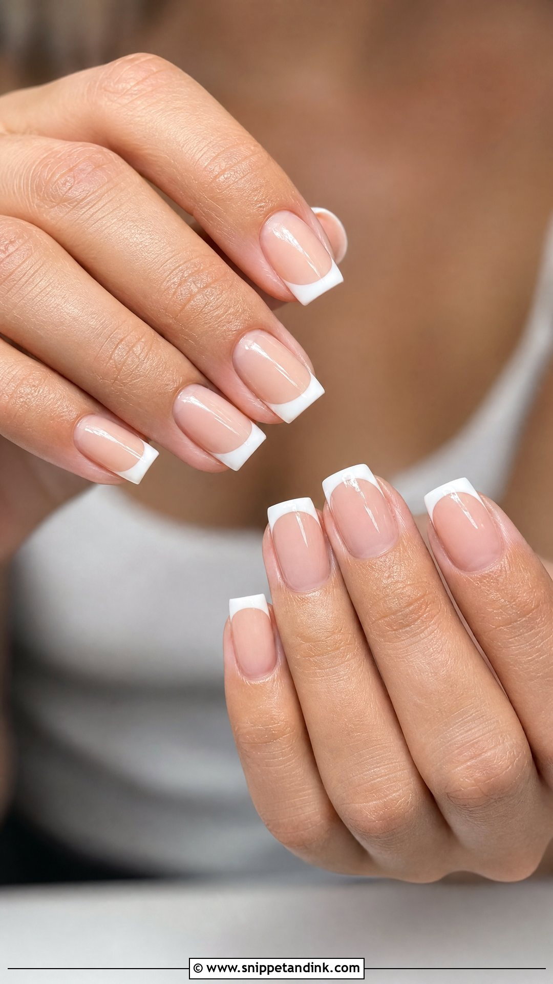 White Square Wedding Nails - Snippet and Ink - 25 Elegant White Wedding Nail Art Ideas