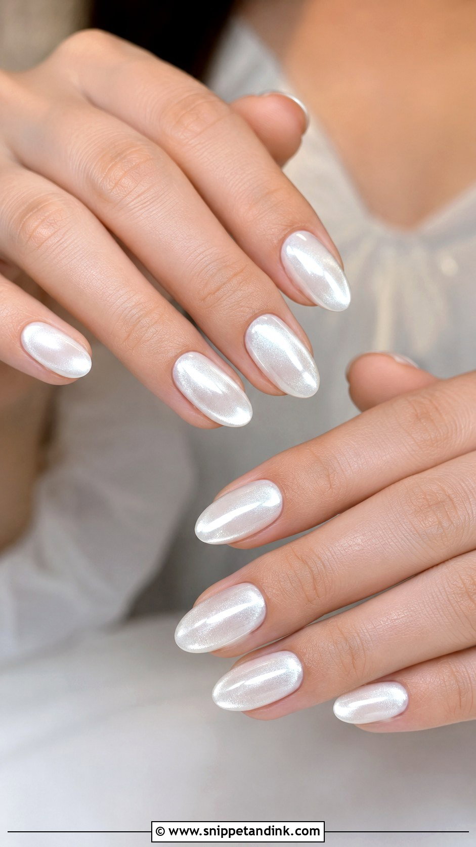 White Stiletto Bridal Nails - Snippet and Ink - 20 White Bridal Wedding Nails