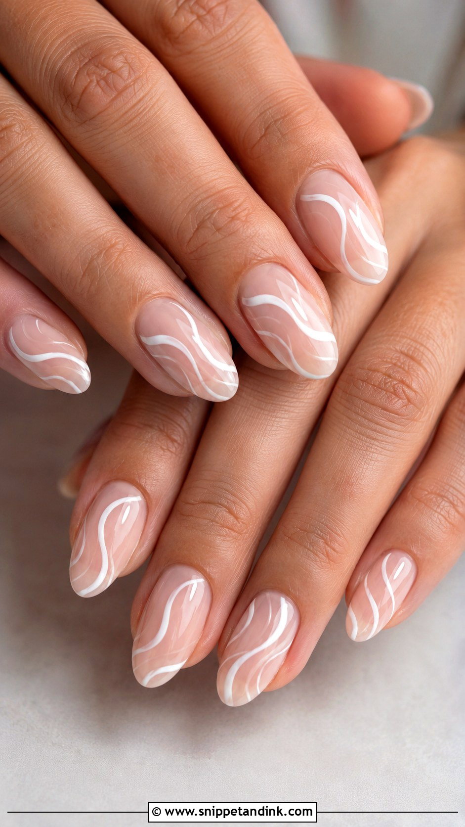 White Swirl Wedding Anniversary Nails - Snippet and Ink - 20 Wedding Anniversary Nails