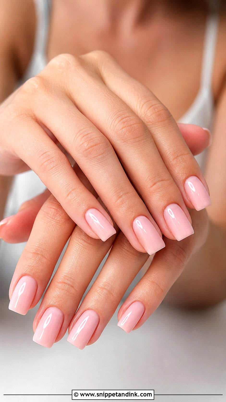 White Tip Square Wedding Nails - Snippet and Ink - 20 Square Wedding Day Nails