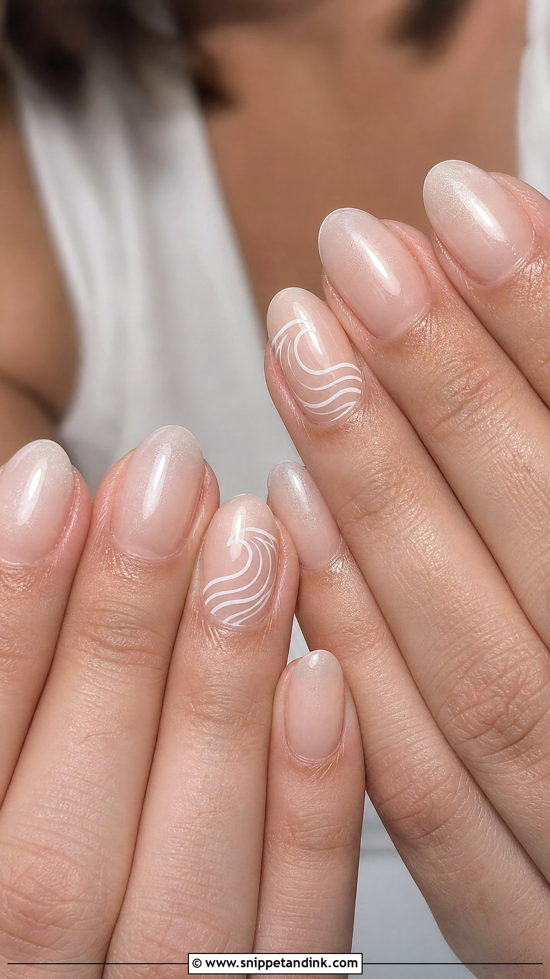 White Wave Beach Wedding Nails - Snippet and Ink - 25 Beach Wedding Nails