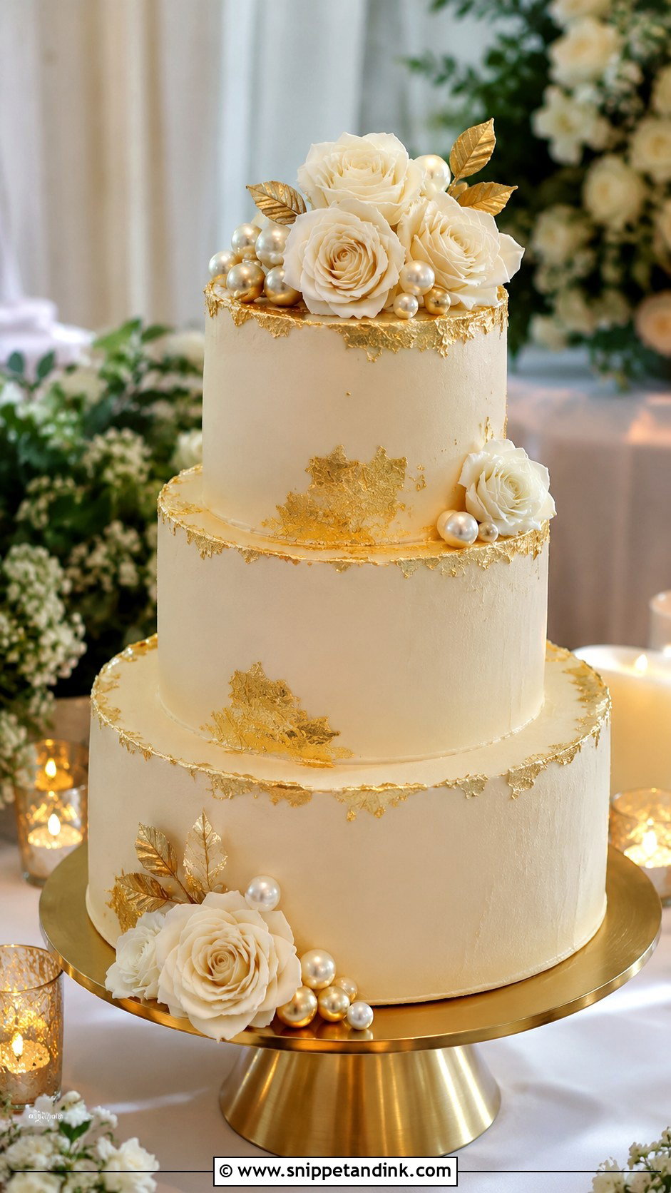 White Wedding Cake - Snippet and Ink - 20 Wedding Cake Decoration Ideas