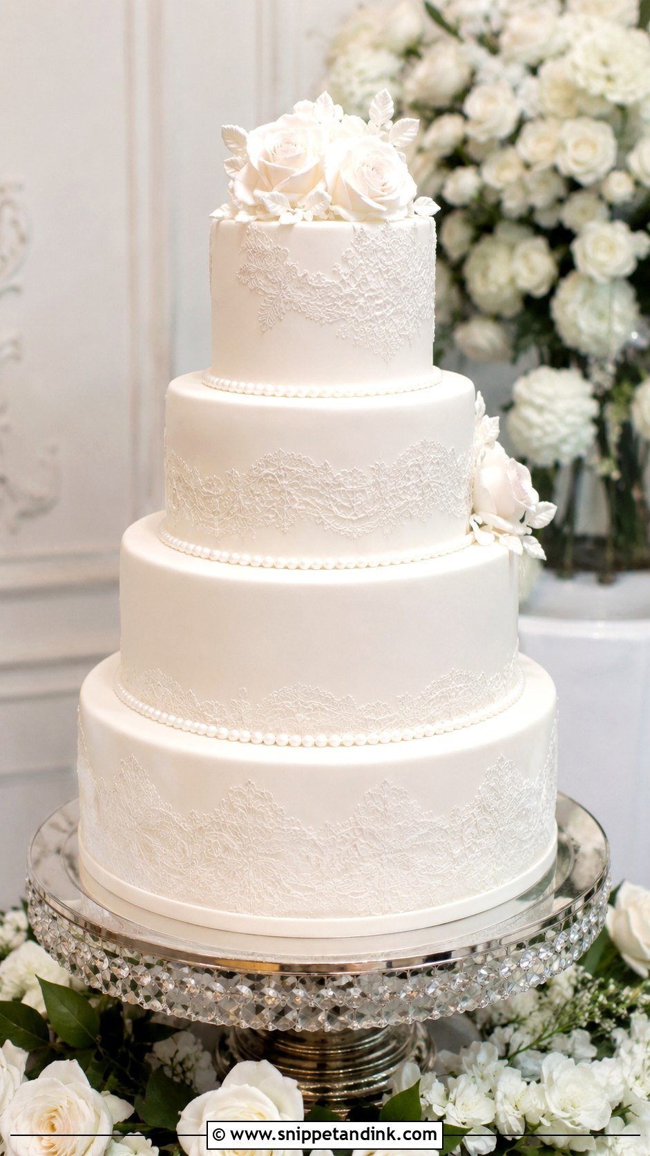 White Wedding Cake For 150 Guests - Snippet and Ink - 20 Wedding Cake for 150 Guests