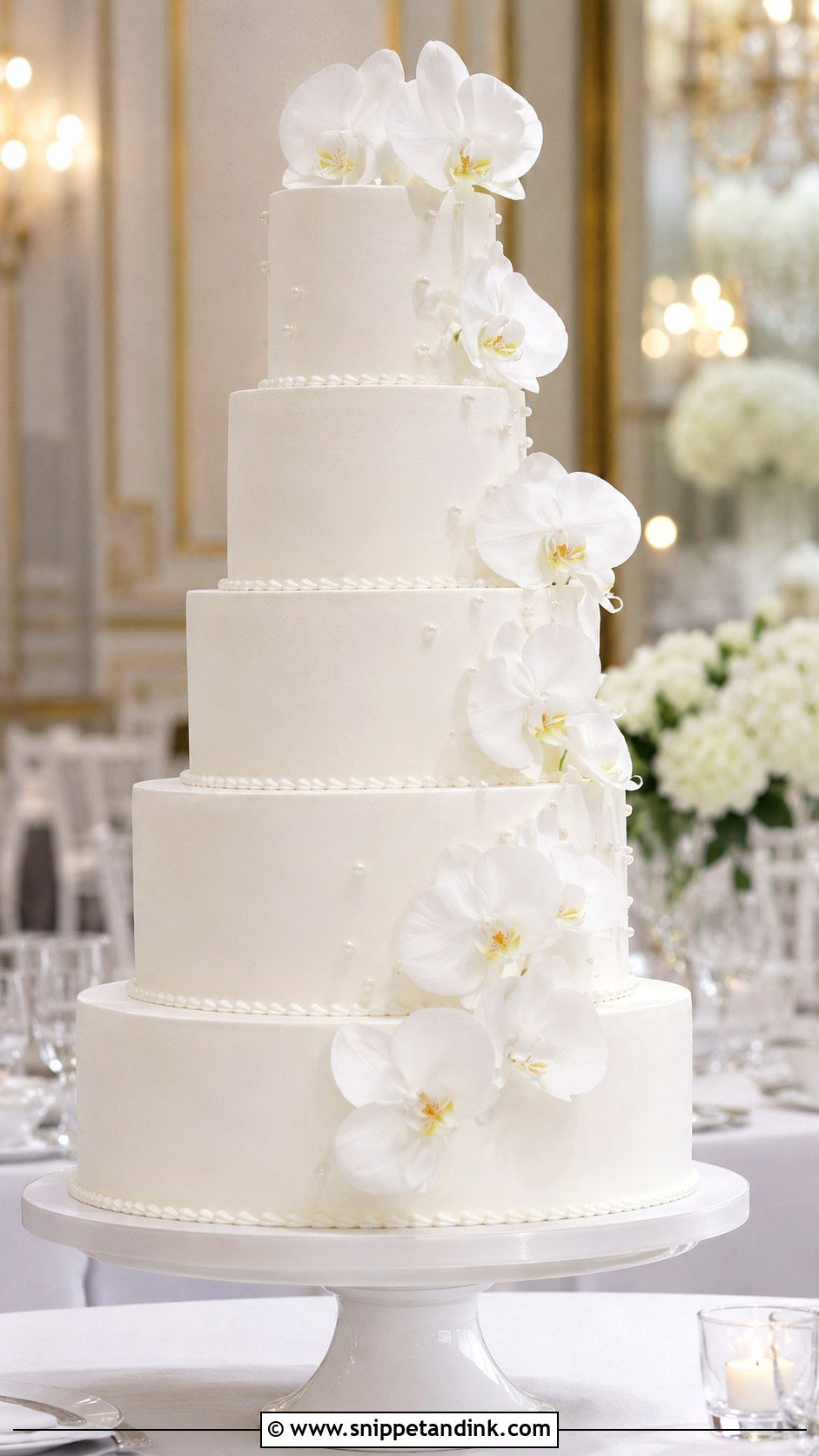 White Wedding Cake - Snippet and Ink - 20 Elegant Royal Wedding Cakes