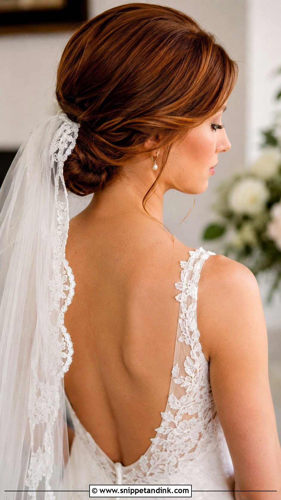 White Wedding Chignon - Snippet and Ink - 15 White Wedding Hair Ideas