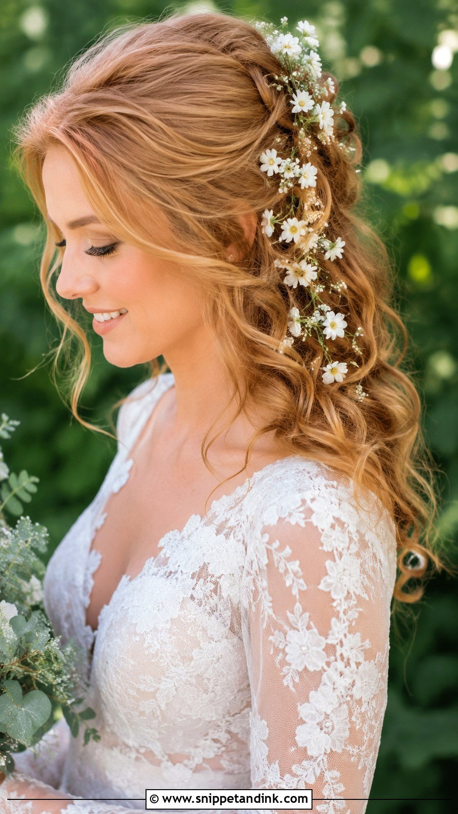 White Wedding Hair With Flowers - Snippet and Ink - 15 White Wedding Hair Ideas
