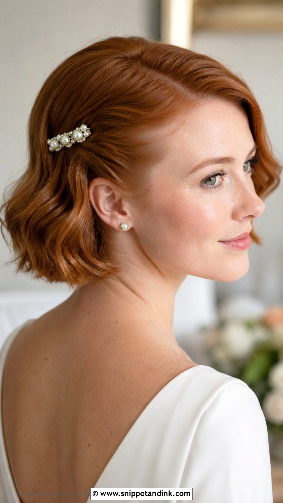 White Wedding Short Hair - Snippet and Ink - 15 White Wedding Hair Ideas
