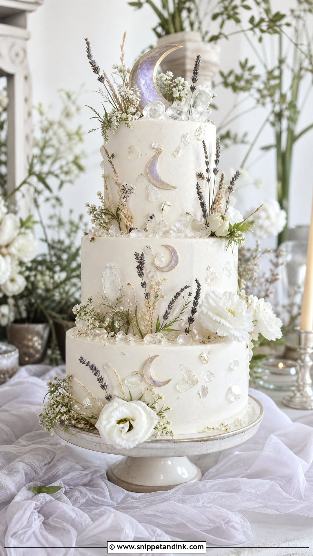 White Witch Wedding Cake - Snippet and Ink - 30 Fantasy Cake Ideas for Wedding