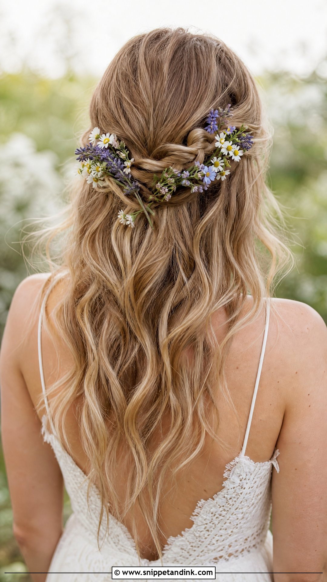 Wildflower Bridal Hair - Snippet and Ink - 15 Flowers for Brides Hair Ideas