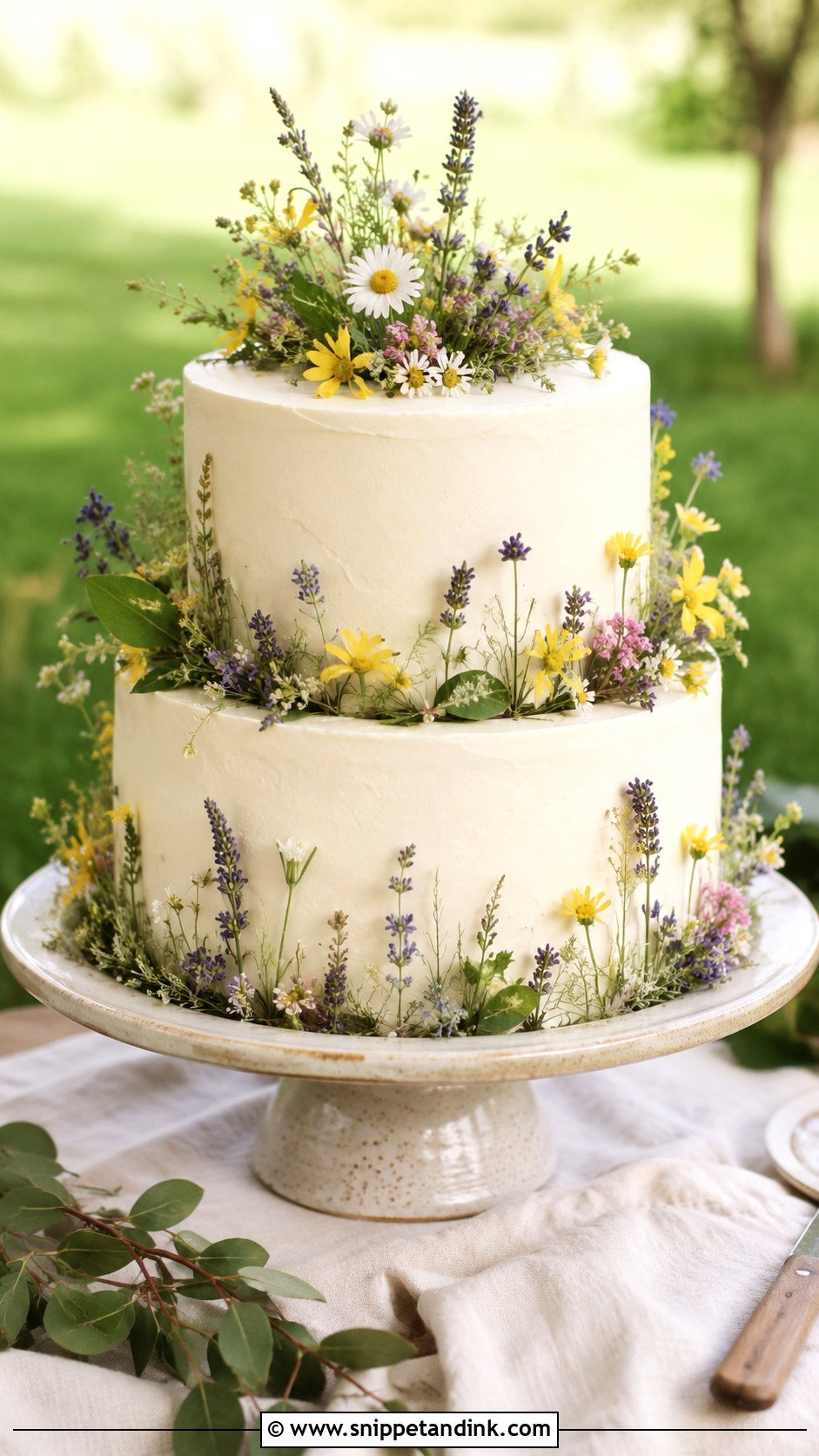 Wildflower Wedding Cake - Snippet and Ink - 20 Flower Wedding Cake Ideas