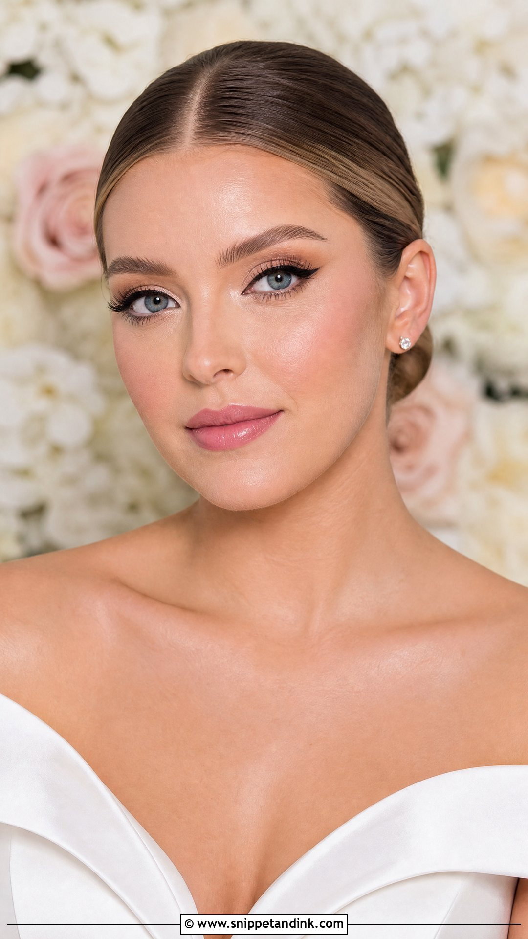 Winged Eyeliner Bridal Makeup - Snippet and Ink - 20 Bold Bridal Makeup Ideas