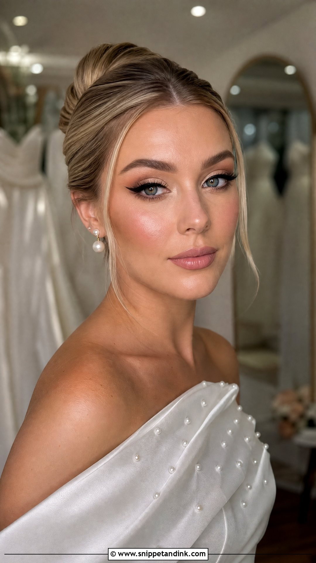 Winged Liner Bridal Eyeshadow - Snippet and Ink - 25 Bridal Eyeshadow Looks