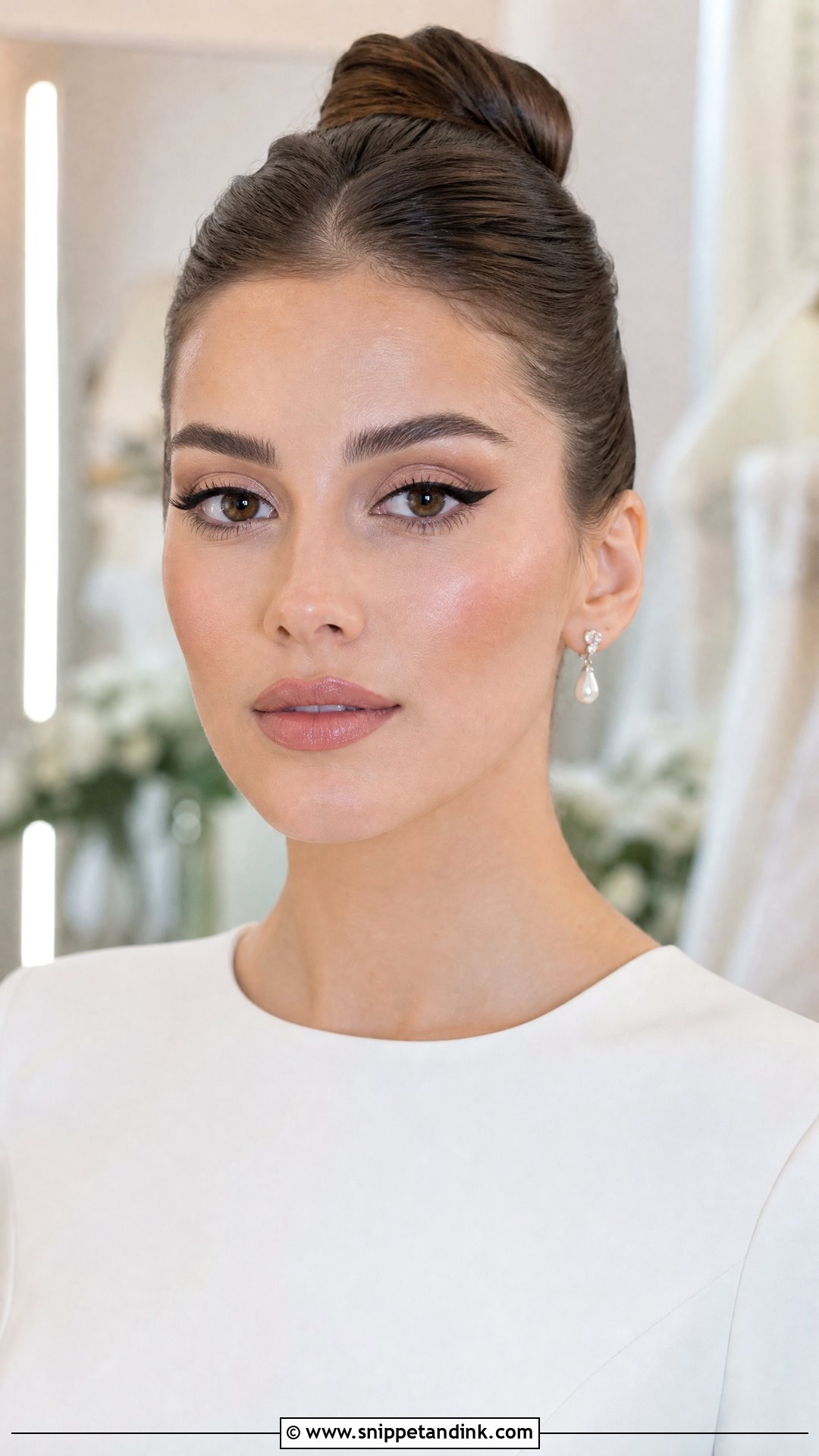 Winged Liner Bridal Makeup - Snippet and Ink - 20 Romantic Bridal Wedding Makeup Ideas