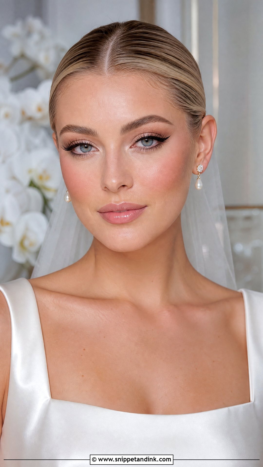 Winged Liner Bridal Makeup - Snippet and Ink - 20 Wedding Day Makeup for Bride Ideas