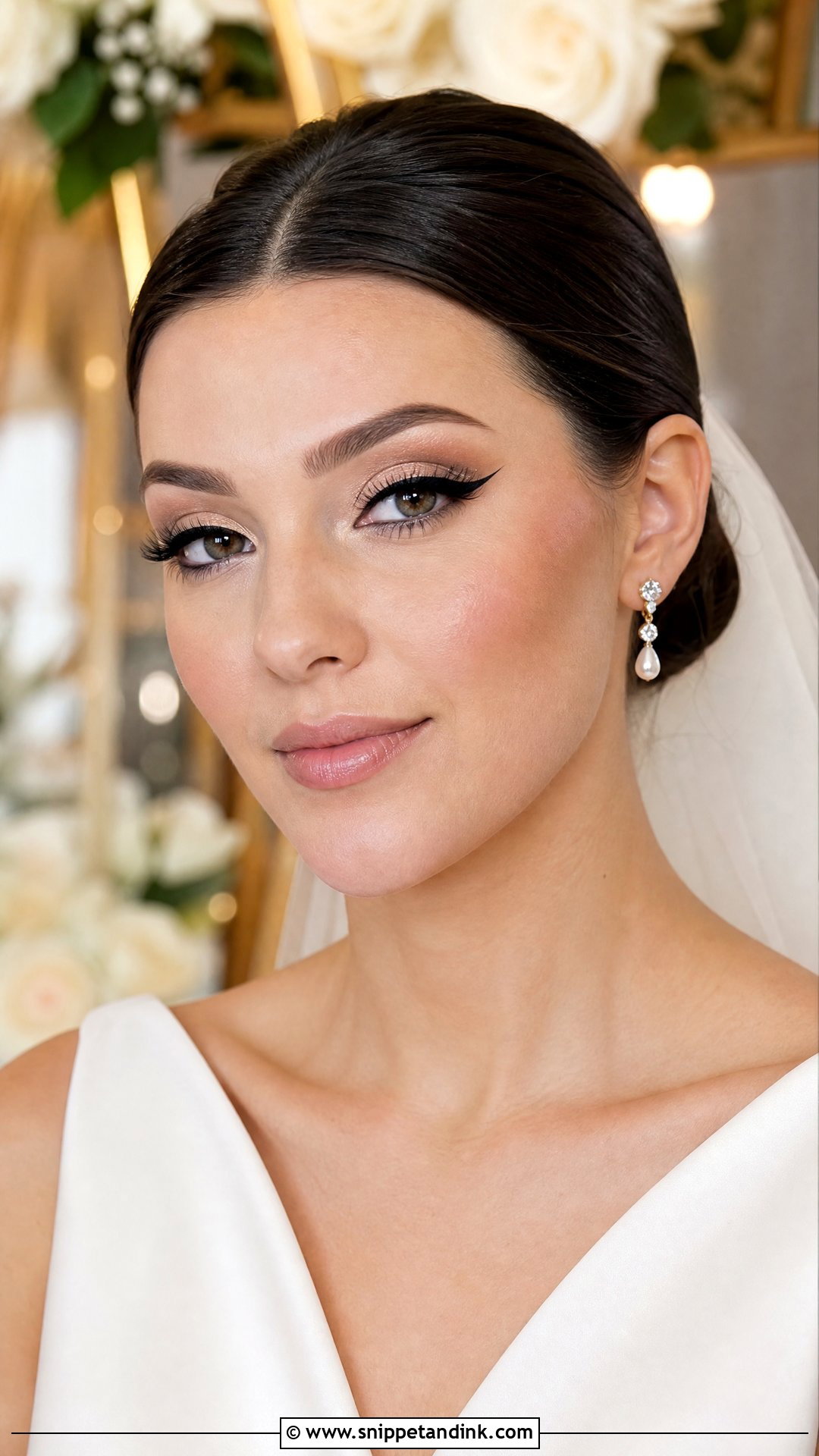 Winged Liner Bridal Makeup - Snippet and Ink - 25 Wedding Bride Makeup Ideas