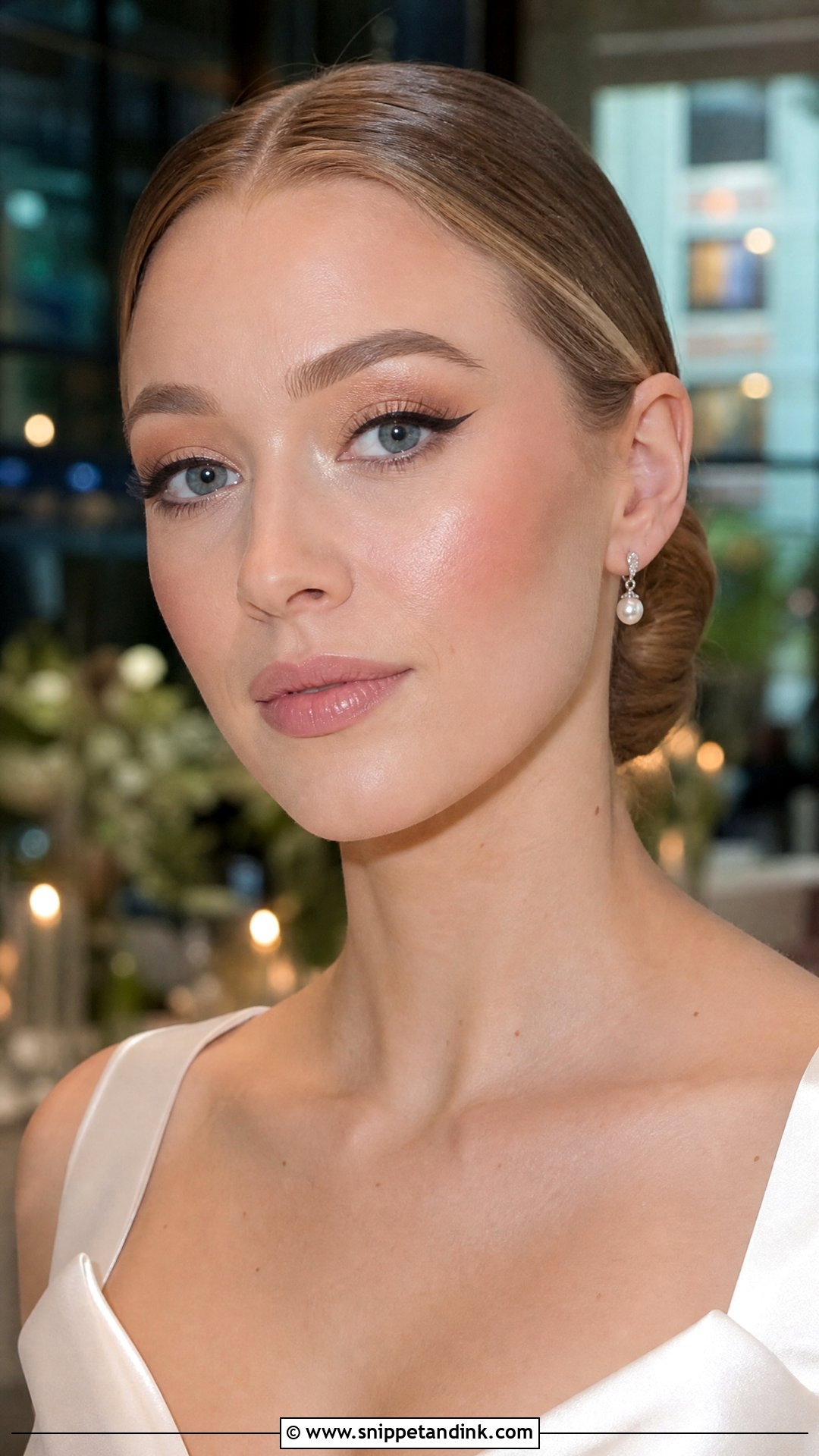 Winged Liner Bridal Makeup - Snippet and Ink - 25 Wedding Day Bridal Makeup Looks