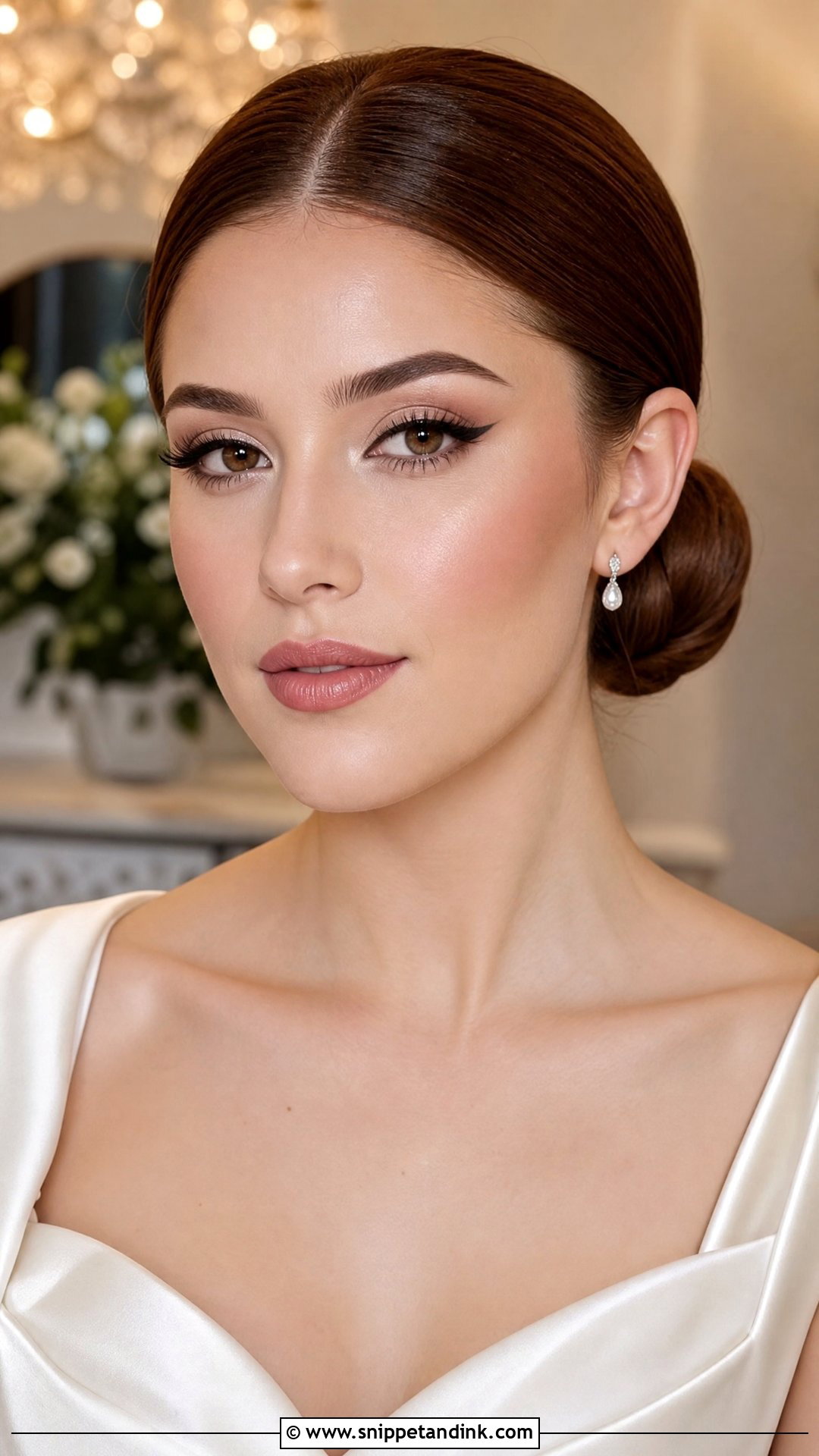 Winged Liner Bridal Makeup - Snippet and Ink - 35 Bride Makeup Ideas