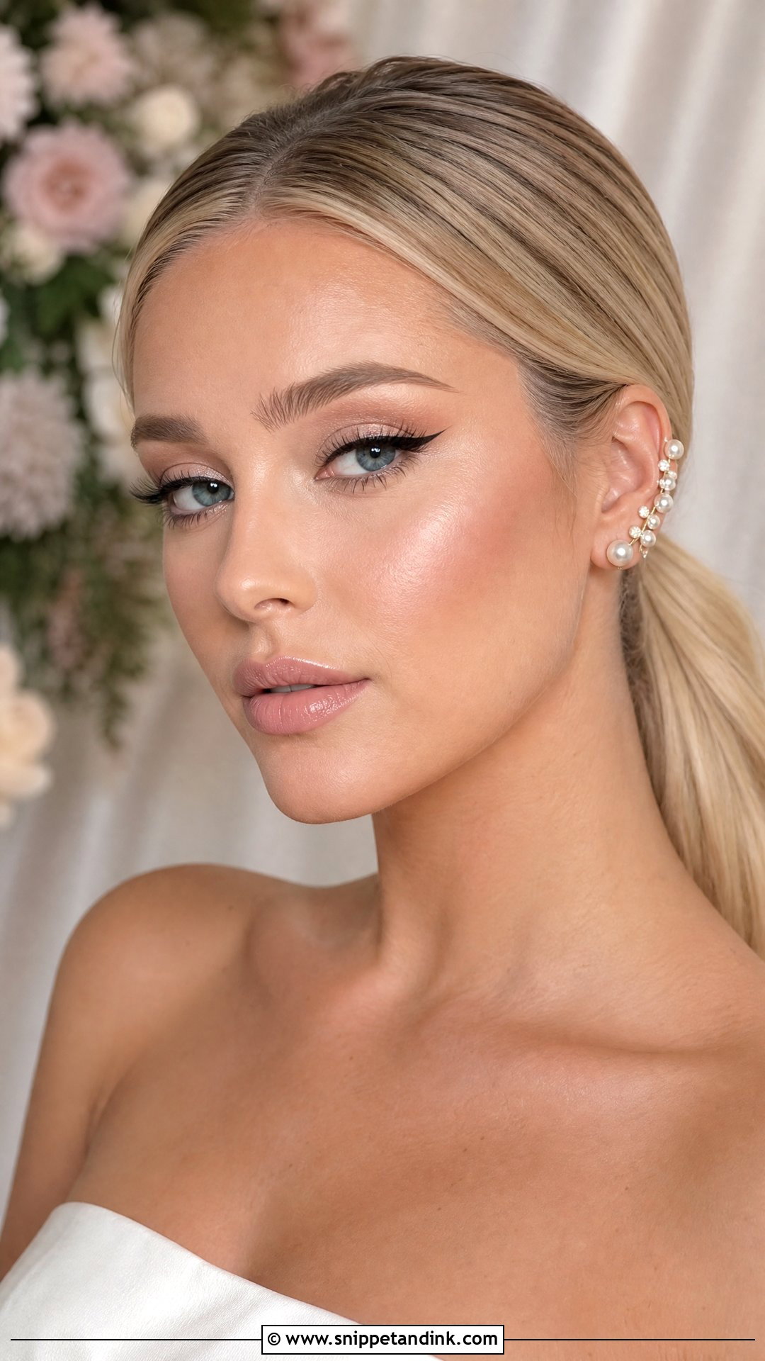 Winged Liner Bridal Makeup - Snippet and Ink - 20 Easy Bridal Makeup Ideas