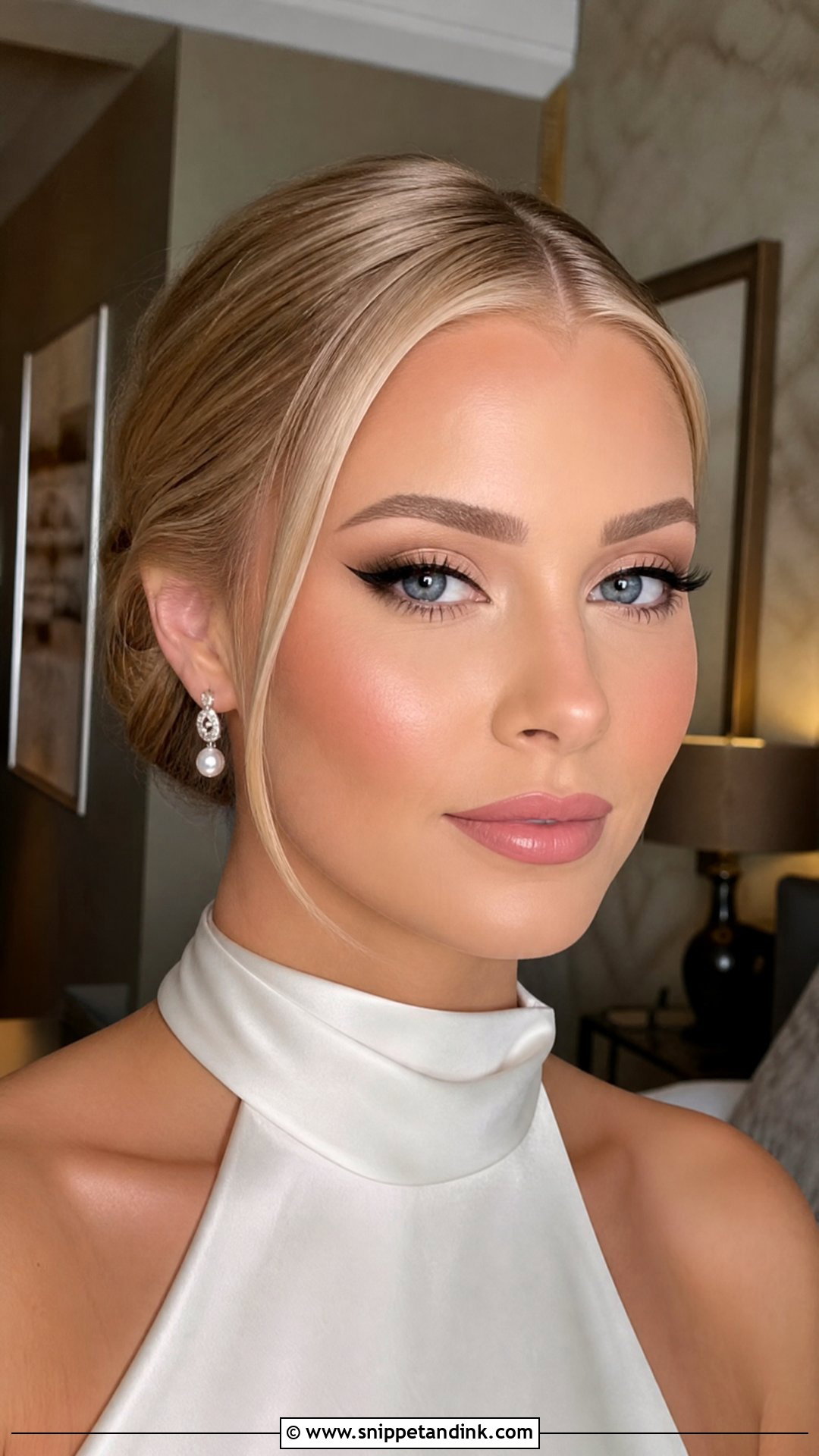 Winged Liner Bridal Makeup For Blondes - Snippet and Ink - 30 Bridal Makeup for Blondes