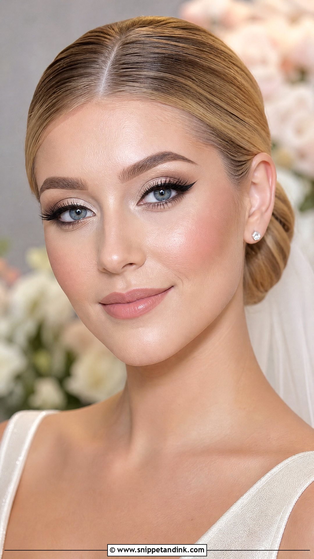 Winged Liner Bridal Makeup For Brown Eyes - Snippet and Ink - 20 Glam Bride Makeup for Brown Eyes